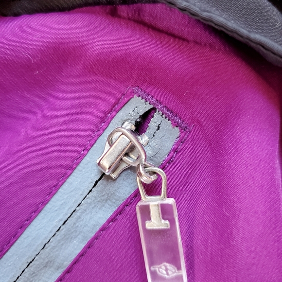 NordicTrack Zip Track Jacket Black Magenta XL - Picture 7 of 7